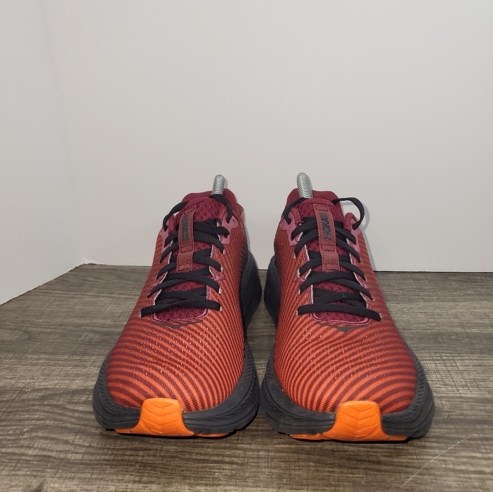 Hoka Men's Rincon 2 Running Shoes Blk/Burgandy Size 8 - Picture 4 of 10